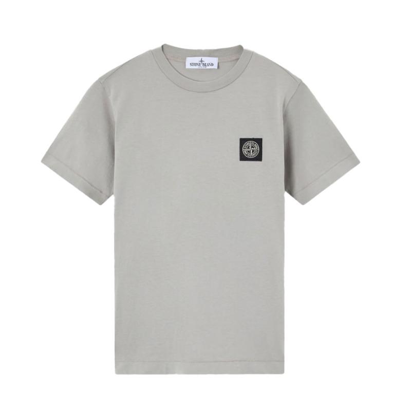 stone island junior - Tshirt logo patch gris - Nouveauté 