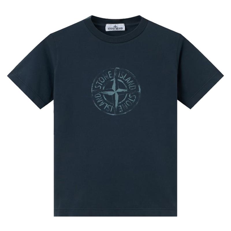 STONE ISLAND JUNIOR - Tee shirt navy - Nouveauté 