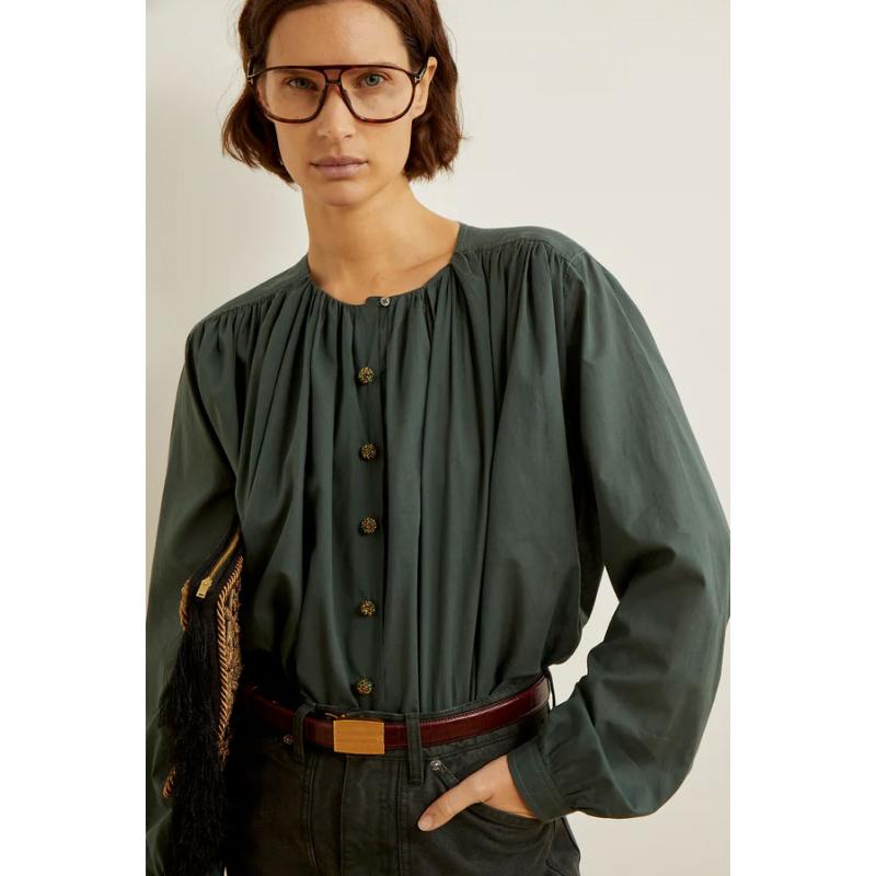 LAURENCE BRAS - Blouse Calumet green  - Prix doux