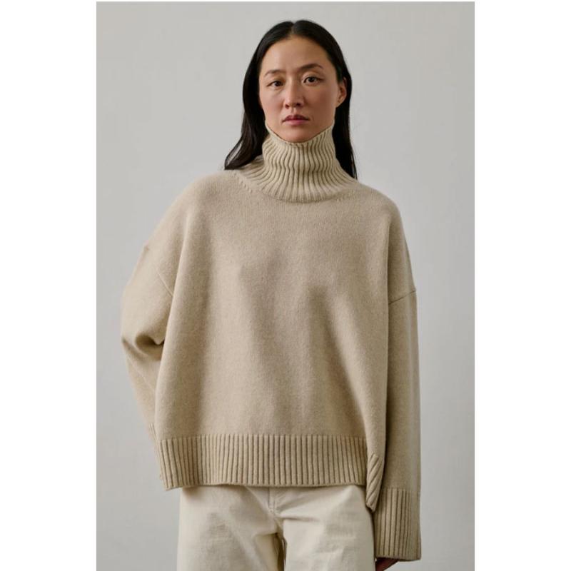 SOEUR - Pull colmontant William écru 