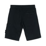 STONE ISLAND - Bermuda en molleton noir 