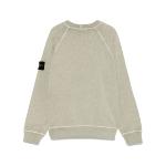 STONE ISLAND JUNIOR - Sweat kaki délavé