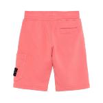 STONE ISLAND JUNIOR - Bermuda en molleton corail