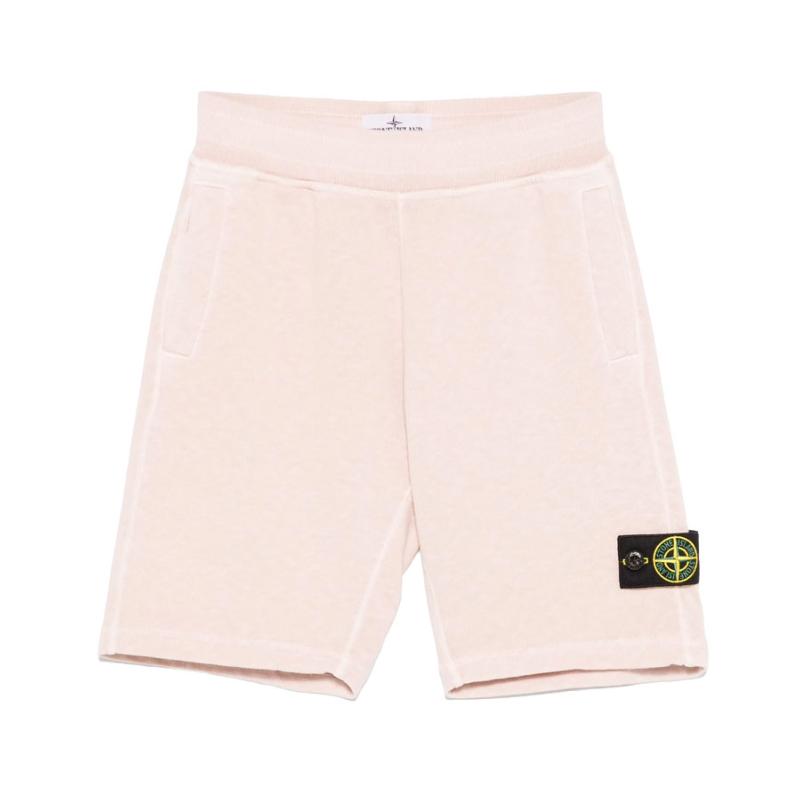 STONE ISLAND JUNIOR - Bermuda rose pâle 