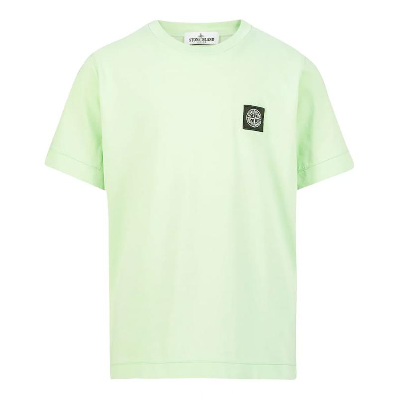 STONE  ISLAND JUNIOR - Tee shirt  vert d'eau - Nouveauté          
