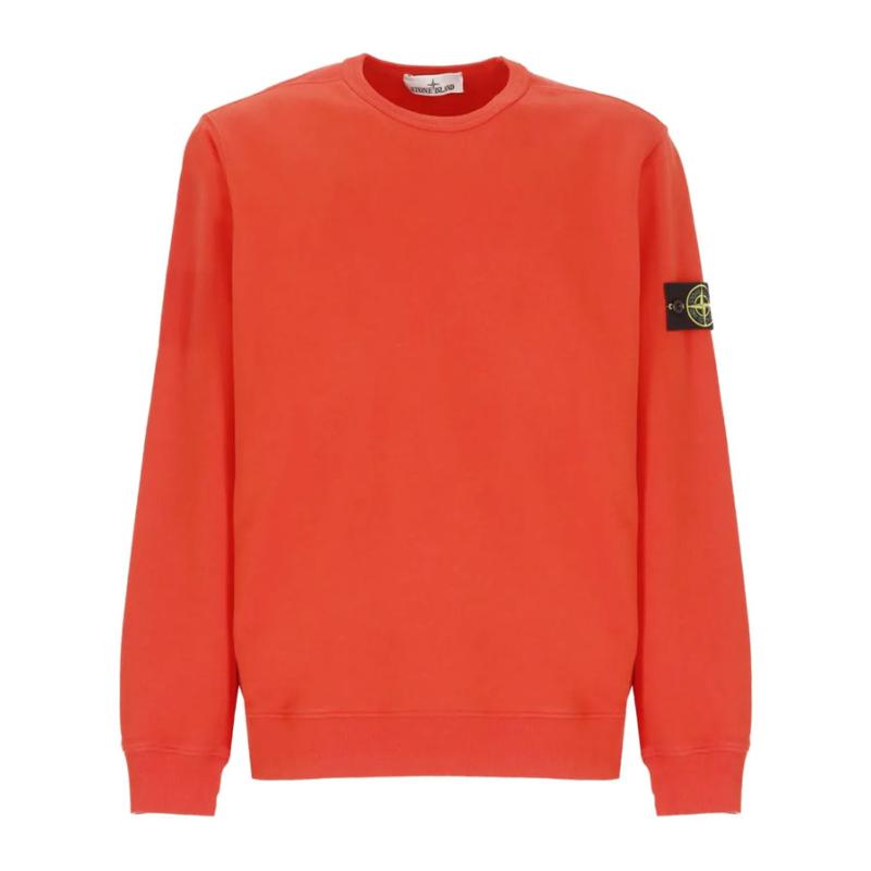 STONE ISLAND JUNIOR - Sweat orange - Nouveauté 
