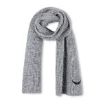 Zadig & Voltaire -  Écharpe en tricot grise